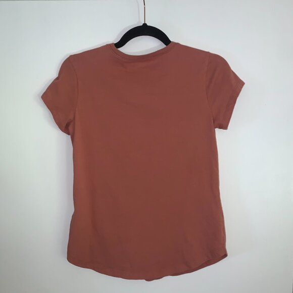 Abercrombie & Fitch Amour Is The Answer Soft A&F Collection Pink Orange Baby Tee - Picture 4 of 5